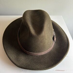 100% Wool Felted Brim Hat